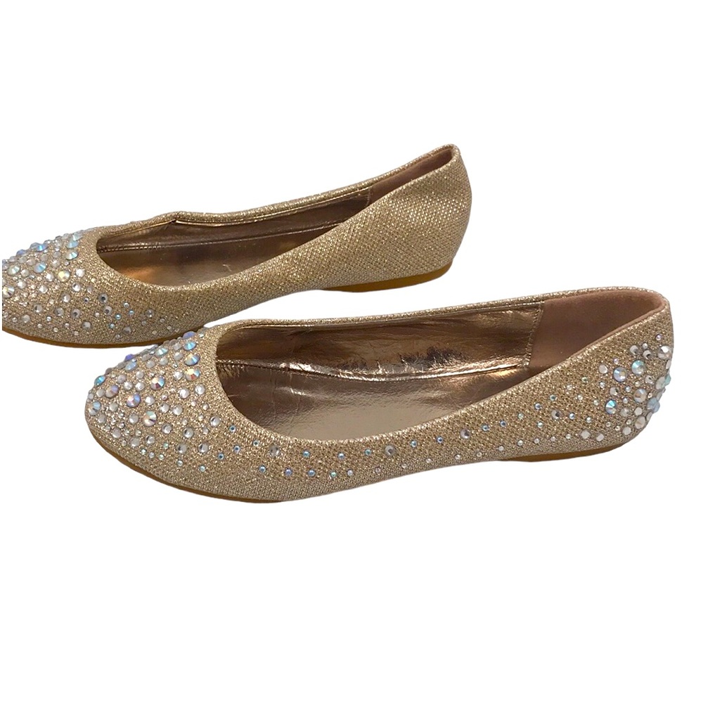 Silver 🥿Dew Gold Sequin Flats Size 7.5